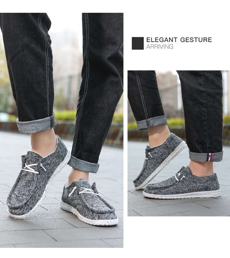 Cross-border 's Best-selling Canvas Loafers For Men, Flat Casual Couple's Slip-on Cloth Shoes, Trendy And In Stock_vogvips.com