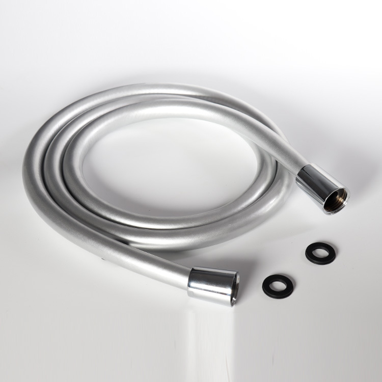 Tubo de ducha de suministro tubo de polvo de plata súper suave manguera de ducha boquilla de ducha de baño doméstico tubo de agua a prueba de explosiones engrosada alargada