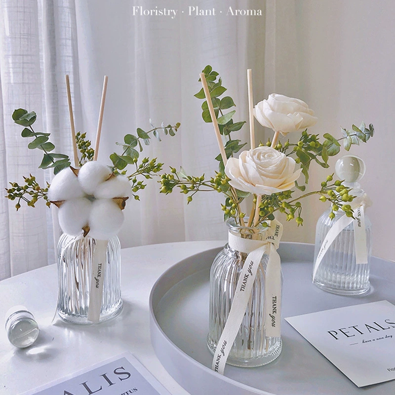 100 мл римская колонна бутылка для ароматерапии вертикальная полоса стеклянная бутылка кристалл белый материал байонет римское стекло ароматерапия оптом