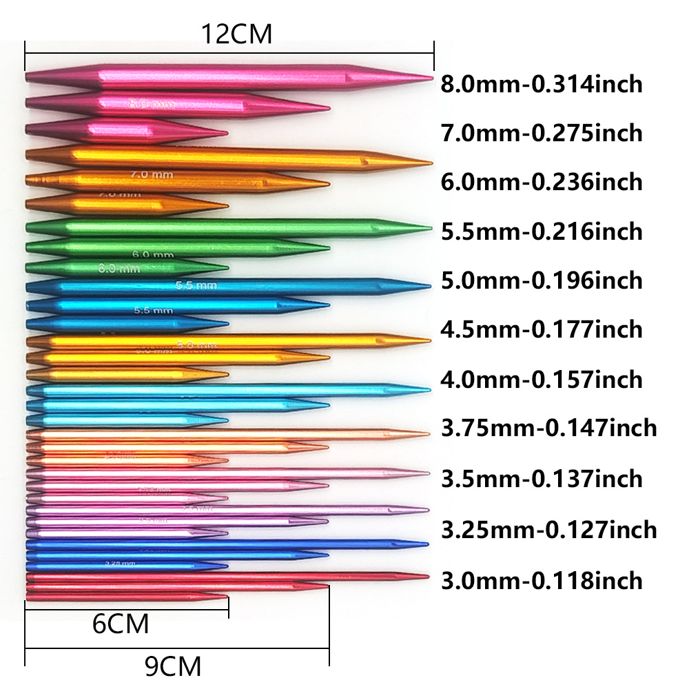 Herramientas de trenzado desmontables, aguja de cambio de cuerda, un conjunto de 11 - 3 - un paquete de 6 + 9 + 12CMPU
