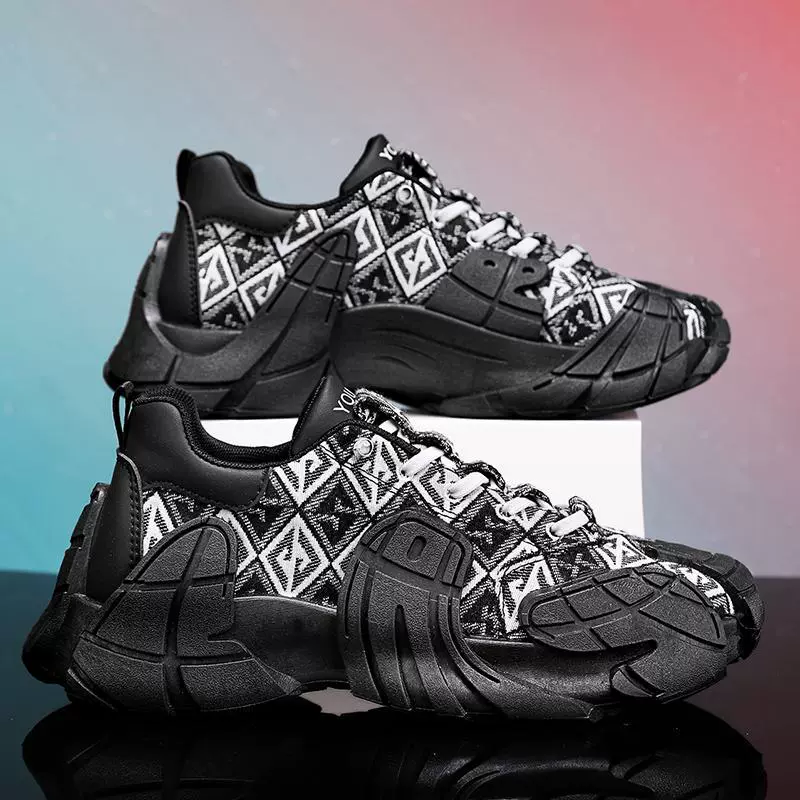 Весенний новый модный меха обувь спортивная повседневная мужская обувь студенческая индивидуальность модная обувь толстого подошва уличная папочка обувь