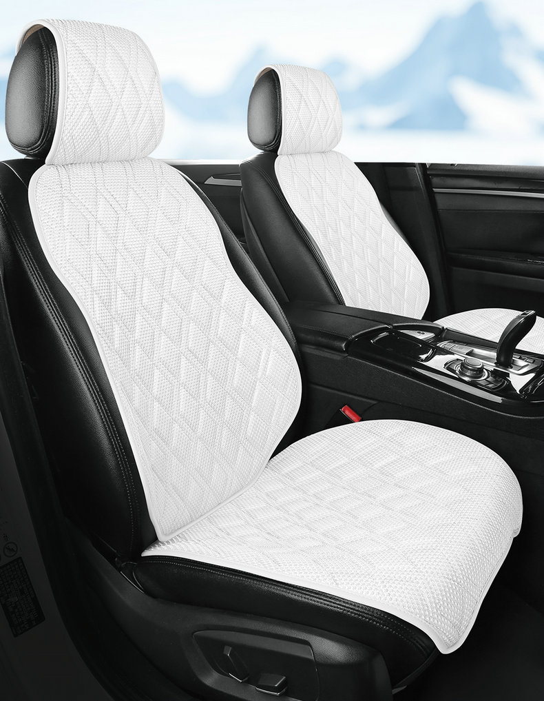 New car seat cushion made of ice silk, breathable and skin-friendly, comfortable seat cover, high-end seat cover, suitable for all seasons