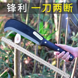 Outdoor Machete, Manganese Steel Integrated Machete, Grass Cutting Sickle, Tree Cutting Knife, Long Handle Bamboo Cutting Knife, Outdoor Firewood Splitting Knife
