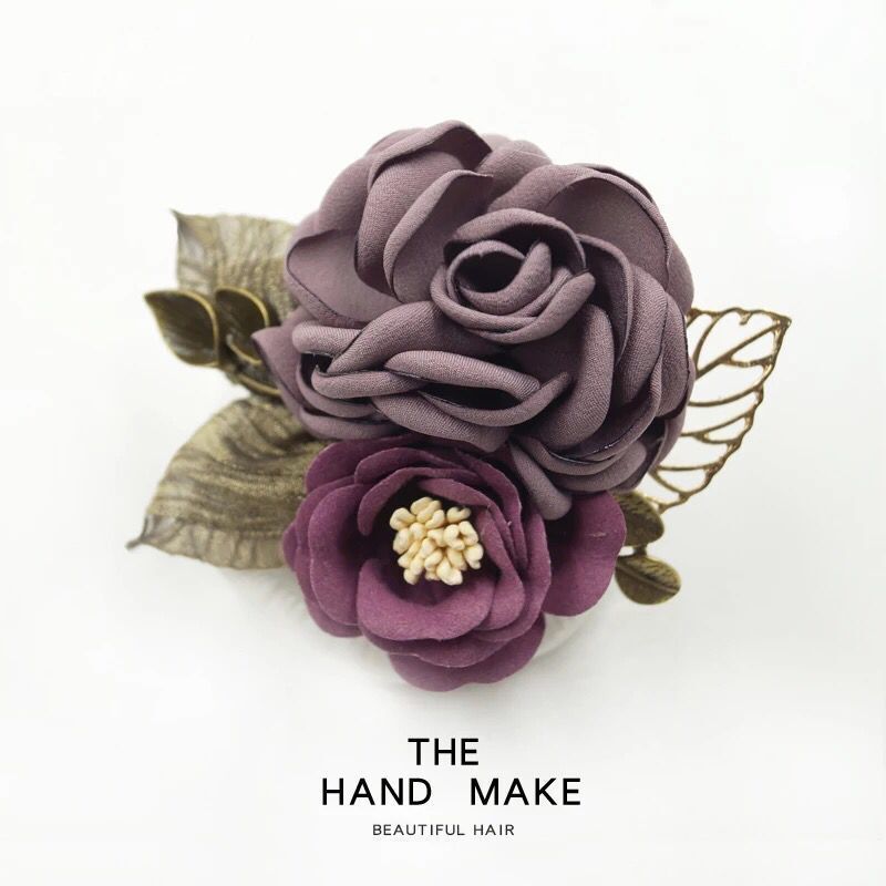 Corea del Sur tela flor broche ramillete profesional chal hebilla suéter abrigo temperamento pin accesorios al por mayor