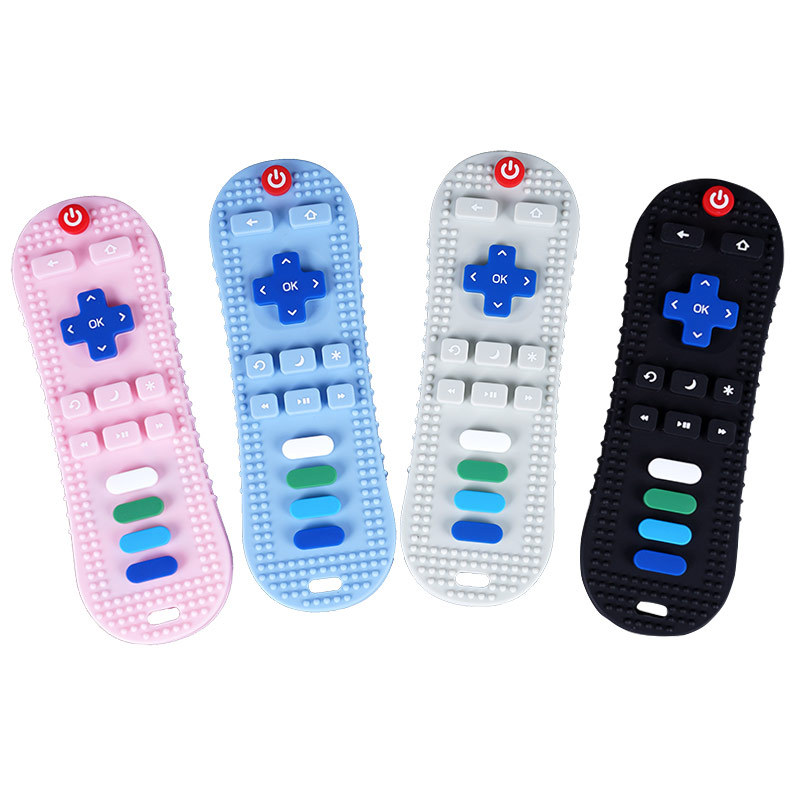 Personalizado suave bebé dentición juguetes de silicona bebé remoto