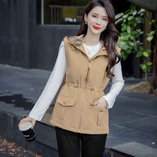 New high-end autumn and winter mature women's cotton-padded jacket vest European and American counter genuine goods