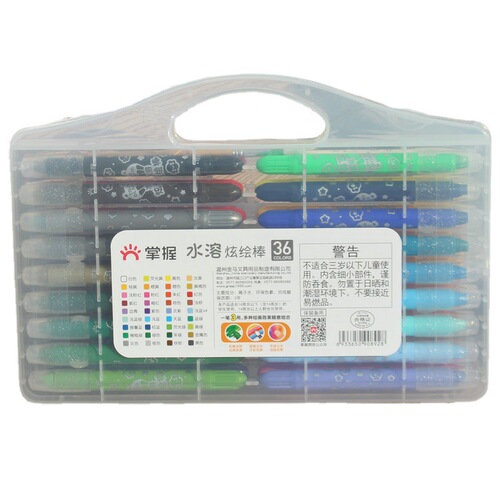 Master the Water-Soluble Vibrant Art Crayons: 12-, 24-, or 36-Color Kids' Painting Oil Pastel Set with Washable Crayons