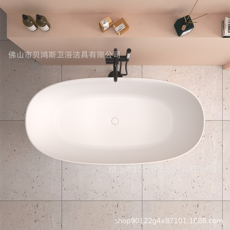 Pmma Polymer Artificial Stone Bathtub for Hotels, Guesthouses, Small Apartments, Freestanding Integrated Design, Children's Bathing, Thermal Insulation, Home Use Pmma Polymer Artificial Stone Bathtub for Hotels, Guesthouses, Small Apartments, Freestanding Integrated Design, Children's Bathing, Thermal Insulation, Home Use