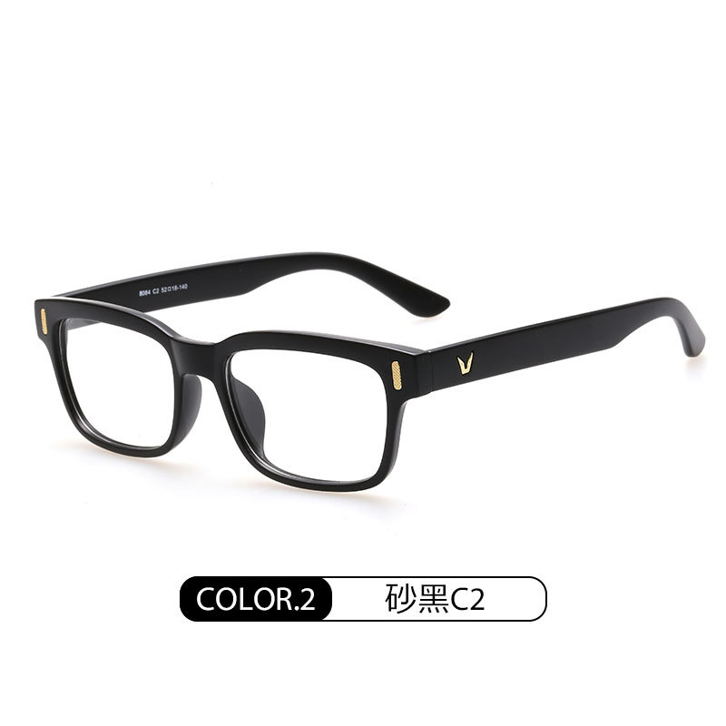 Nuevo estilo Coreano cuadrado gafas lisas 8084 gafas unisex marco puede ser equipado con miopía artística retro gafas lisas