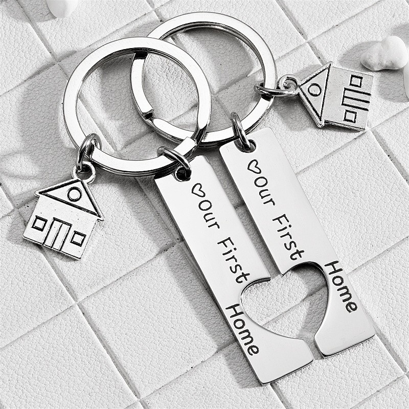 New Our First Home Celebrates Moving into a New Home House Gift Jewelry Stainless Steel Keychain Small Gift New Our First Home Celebrates Moving into a New Home House Gift Jewelry Stainless Steel Keychain Small Gift