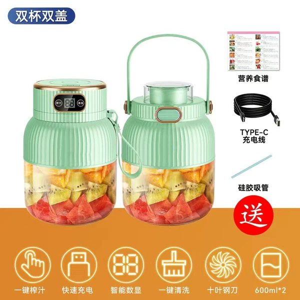 Green—double cups and double lids