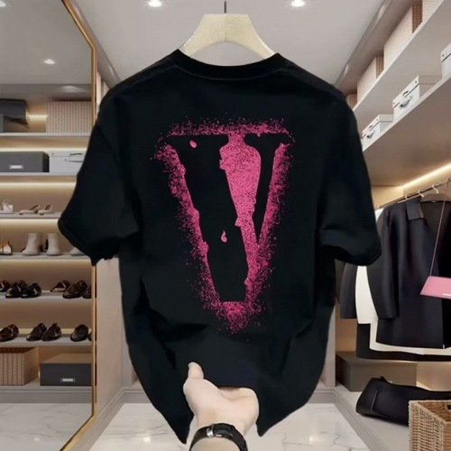 Cotton Heavyweight Print Short-Sleeve T-Shirt for Men and Women, Summer Trend Brand Oversize Loose Casual Top