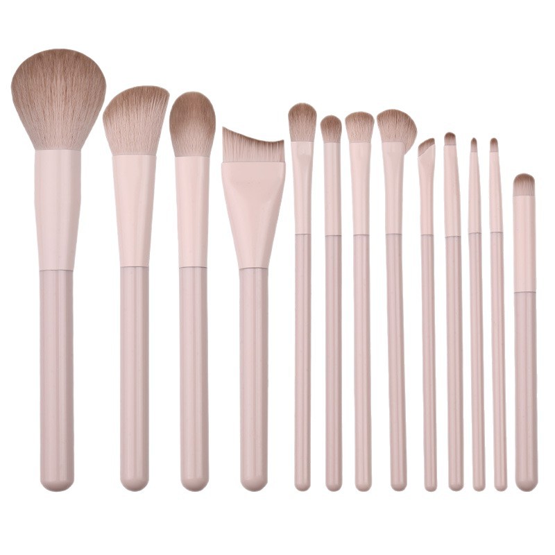 Pink Peach Makeup Brush Set Eye Shadow Blush Reparación de la apariencia de la sombra de la nariz concelador principiante conjunto completo de cepillo novato