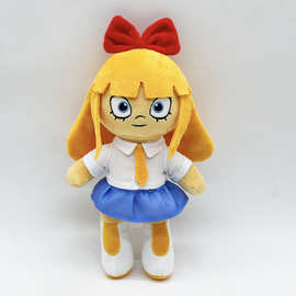 跨境新品My Dutch Plush头顶红色蝴蝶结的黄发女孩毛绒玩偶公仔