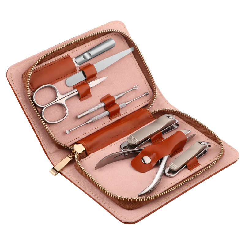 Acero inoxidable transfronterizo pinzas de garganta nuevas pinzas de uñas conjuntos de cortadores de uñas conjunto completo de herramientas de belleza de uñas