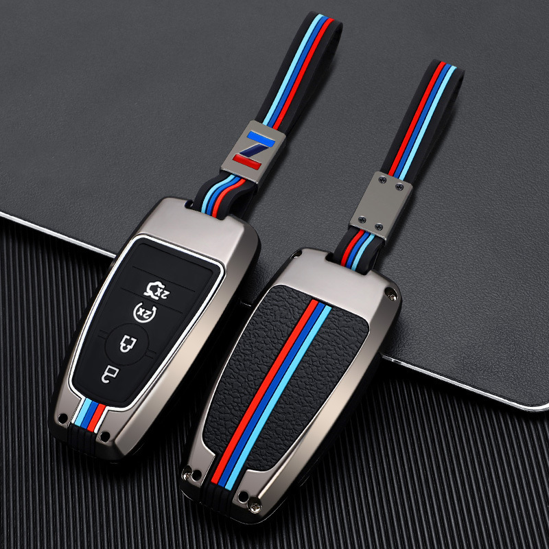 Suitable for Ford New Focus Key Cover, Edge, Mondeo, Everest, Taurus, Explorer Car Shell Buckle Bag High-End