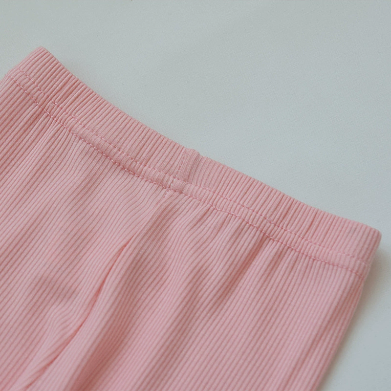 Girls' Summer Leggings Thin Ribbed Safe Shorts, Lightweight, Sizes 90–140 cm