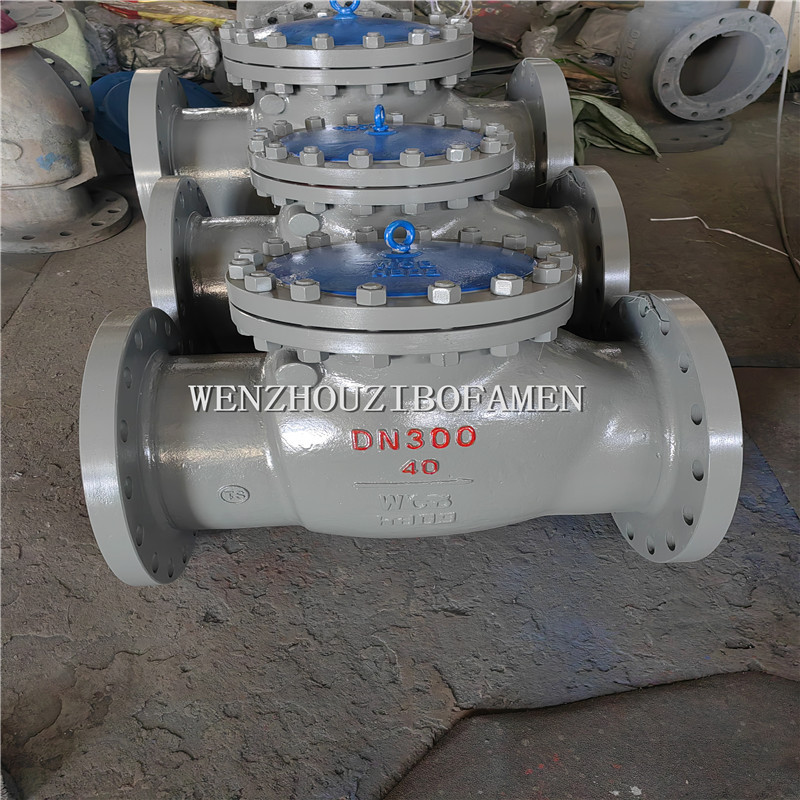 H44H-10C WCB铸钢止回阀 H44Y-10C 防倒流旋启式止回阀 单向阀
