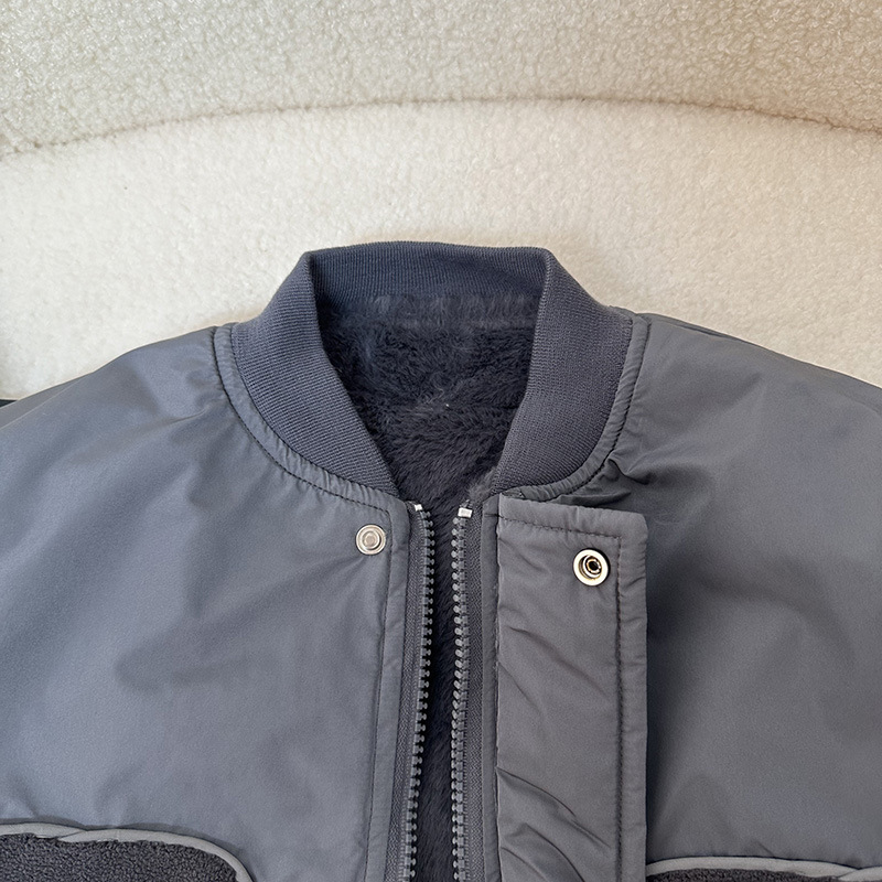어린이 겨울 옷  따뜻한 옷 겨울 어린이 서양식 재킷 탑 소년의 벨벳 재킷 어린이 의류