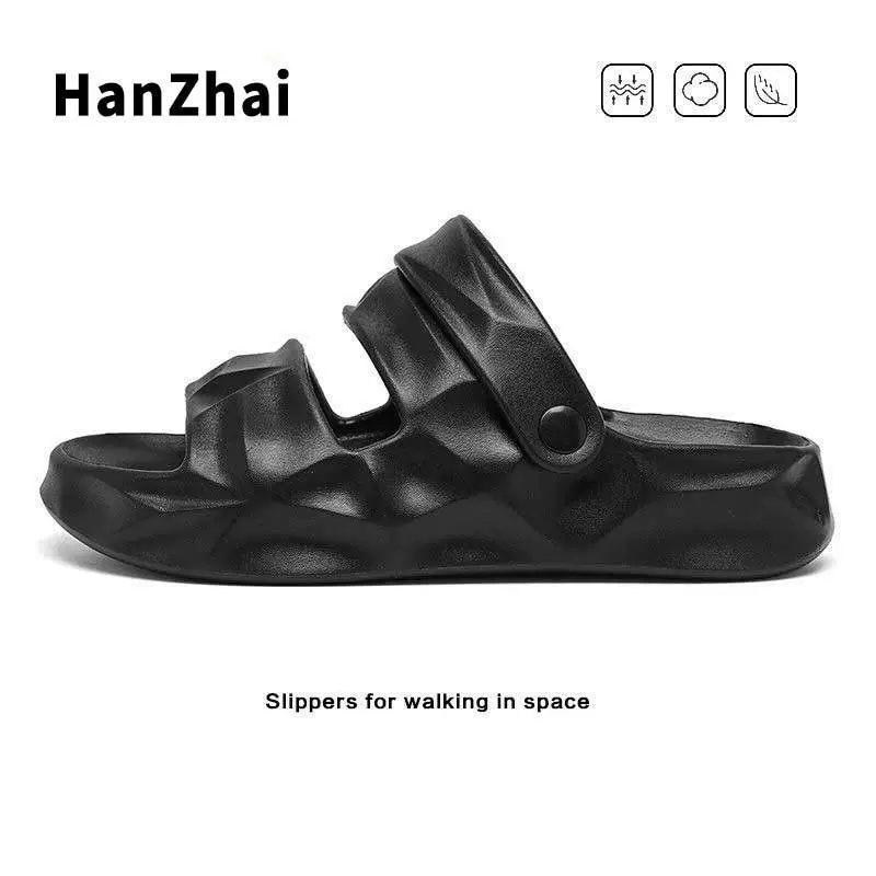 Мужские летние новые пляжные сандалии из ЭВА с противоскользящим покрытием и защитой от запаха, которые можно носить в качестве тапочек для вождения.