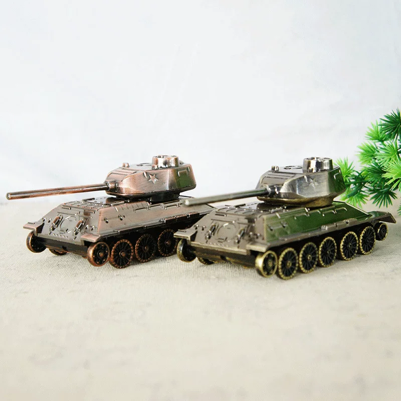 Картонная модель танка T34 из сплава металла, собираемые колеса, детские подарки, игрушки начальной школы