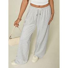 O 19447 Drawstring Elastic Wide Leg Pants �����ɽ������ȿ�