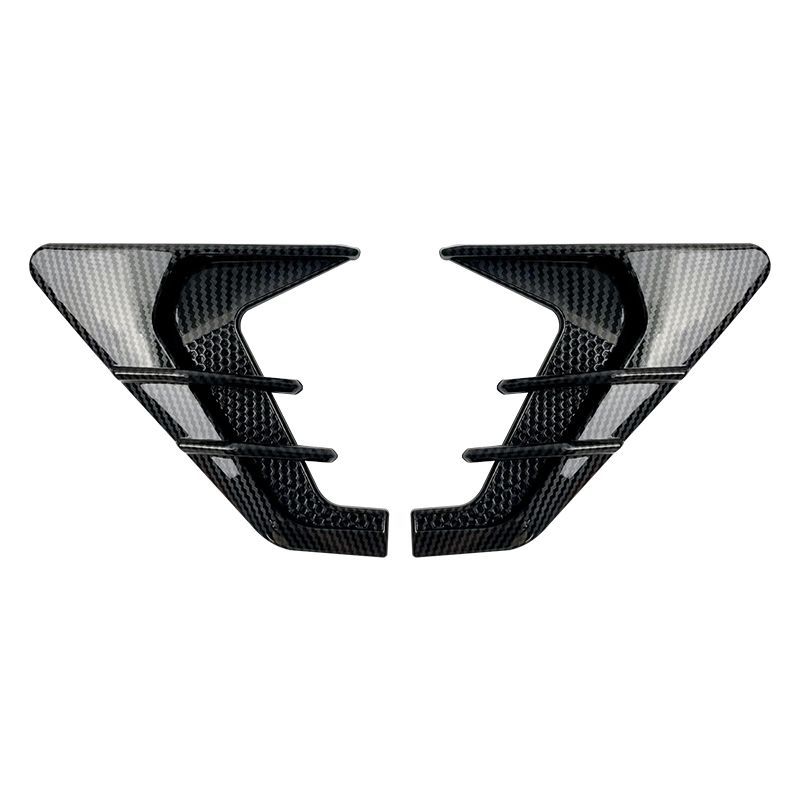 Car Simulation Shark Gill Fender Wing Modification Sticker Shark Fin Carbon Fiber Decorative Sticker Air Vent Sticker Factory