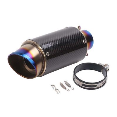 straight carbon fiber – Motorcycle exhaust pipe - a-60mm