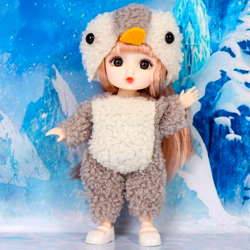 果丁儿童玩具仿真小企鹅玩偶洋娃娃女孩生日礼物培训学校小礼品16|ms