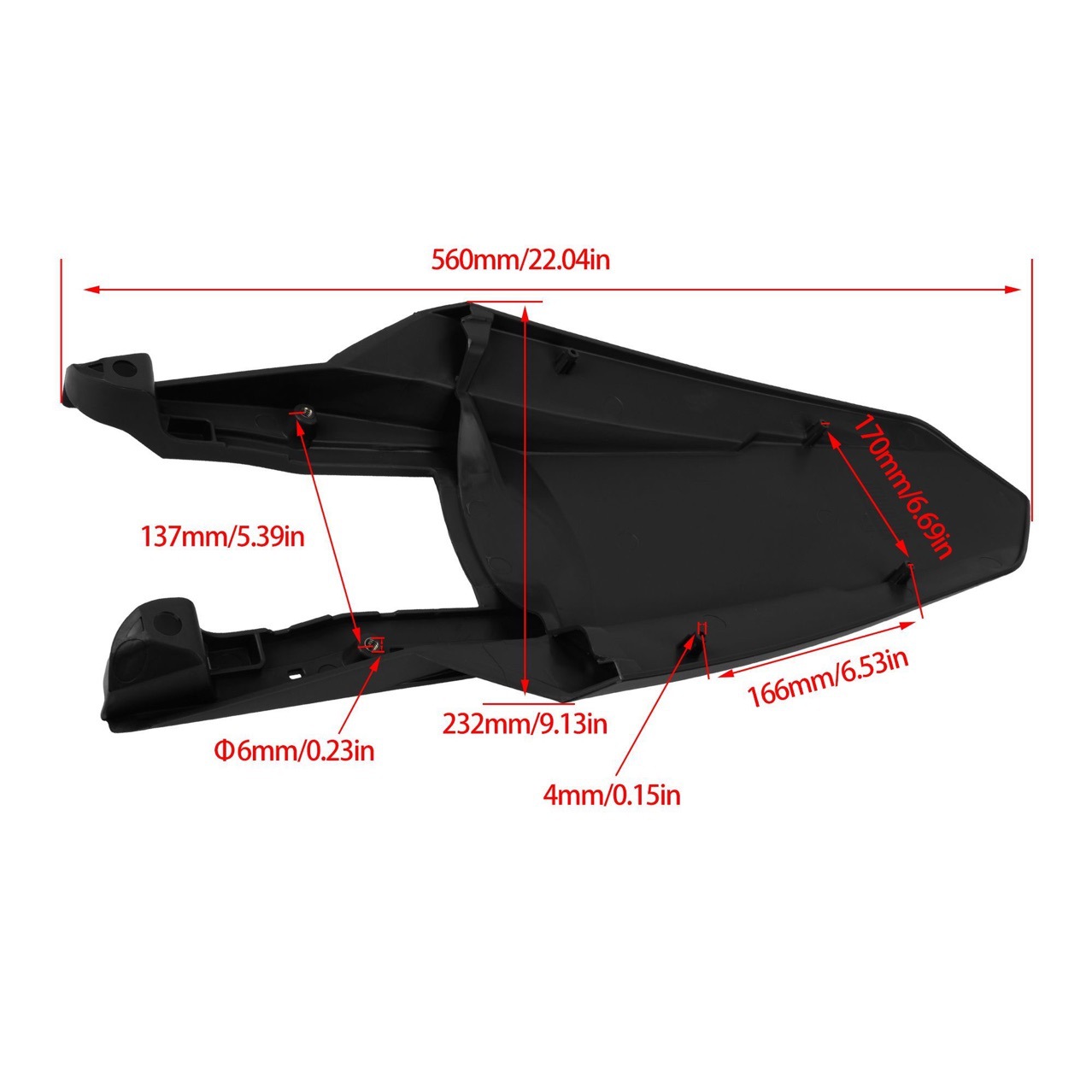 Rear Fender Mudguard for Hengjian Z300 KTM Off-Road Motorcycle