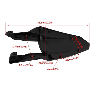 Rear Fender Mudguard, Hengjian Motorcycle General Parts