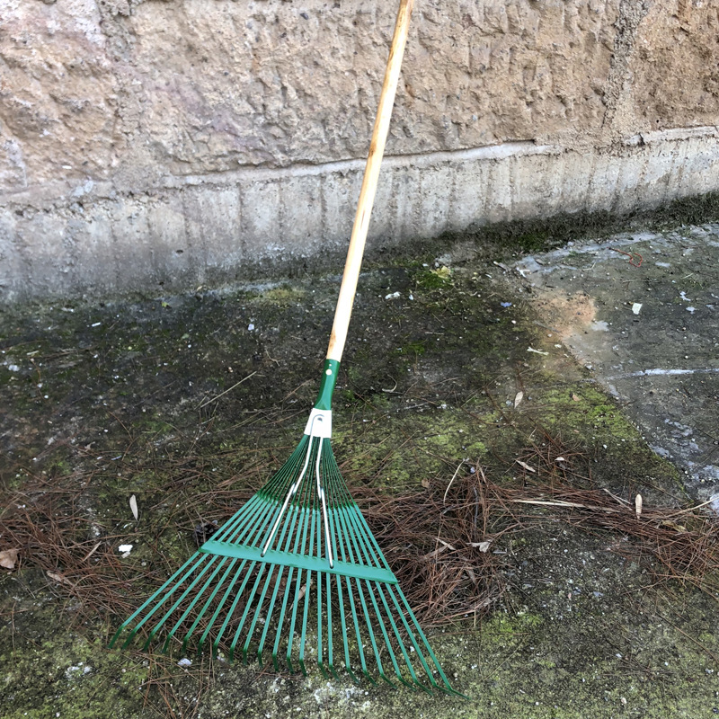 落葉耙大草耙子枯草耙草坪物業環衛耙子摟草耙伸縮鋼絲耙園林工具