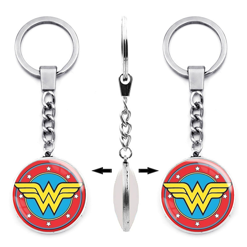 Captain America Shield Keychain Pendant Marvel Hero logo Iron Man Reactor Pendant Keychain Jewelry