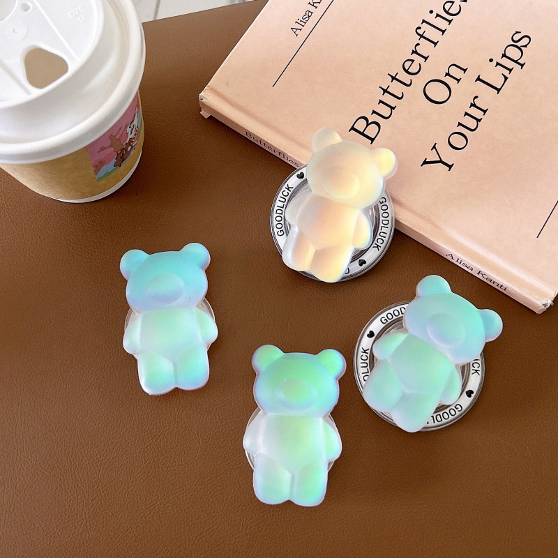 Internet Celebrity Hot Ins Bear Glue Radiation Back-Mounted Telescopic Bracket Lazy Portable Anti-Fall Mobile Phone Case Accessories Internet Celebrity Hot Ins Bear Glue Radiation Back-Mounted Telescopic Bracket Lazy Portable Anti-Fall Mobile Phone Case Accessories