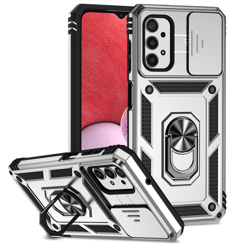 Foreign trade applicable Samsung S23Ultra Sergeant sliding window phone case S23 FE Ring magnetic suction A53/A14 drop-resistant Foreign trade applicable Samsung S23Ultra Sergeant sliding window phone case S23 FE Ring magnetic suction A53/A14 drop-resistant
