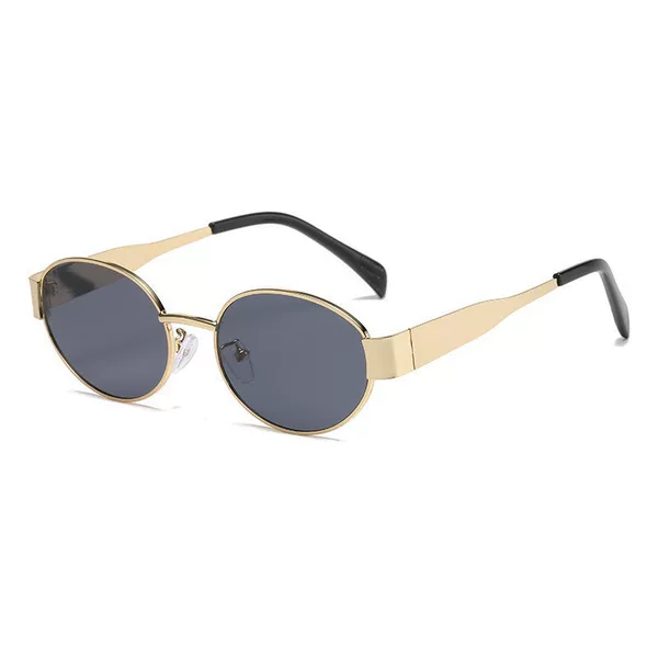 2025 New Arc De Triomphe Style Sunglasses for Women Oval French Retro Style Small Frame Fashion Sunglasses