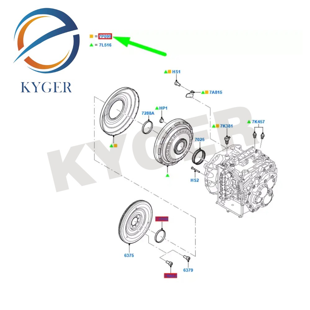 Applicable to Ford Volvo gearbox oil seal 1684808 6 DCT450 31256845