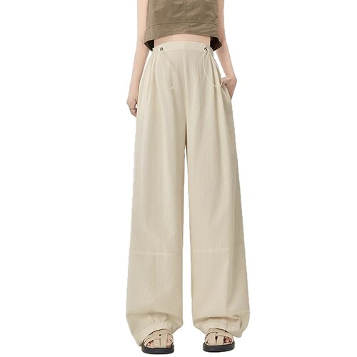 Maternity Loose Straight Leg Pants 2025 New Style Short Inseam Mountain People Pants for Petite Women