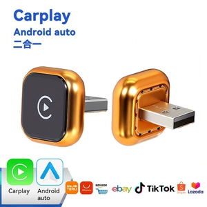 Yeni Elektrokaplama Simsiz Carplay Qutusu Android 2-si 1-də Adapter, Plug-And-Play