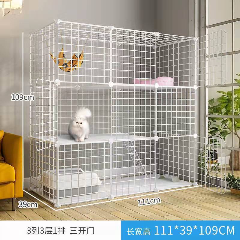 Jaula de gato super grande espacio libre de doble capa gato Villa gato mascota gato casa gato Casa Grande no inodoro integrado