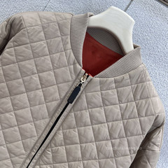 双面穿菱格纹夹棉外套 韩系简约风宽松百搭保暖棉服秋冬 ZW63098
