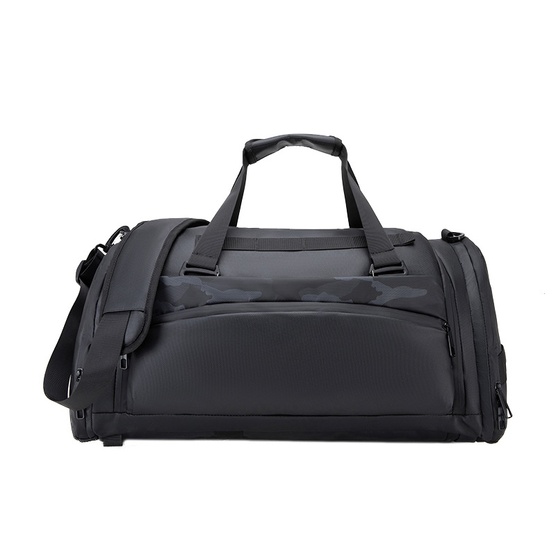 Bolsa de ejercicios multifuncional transfronteriza, bolsa de viaje de separación seca y húmeda independiente, sensación de alta calidad, gran capacidad deportiva, espalda de hombro