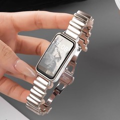 適用華為手環iwatchバンド金属不規則蝶ボタン華為手環9/10女性用腕時計バンド