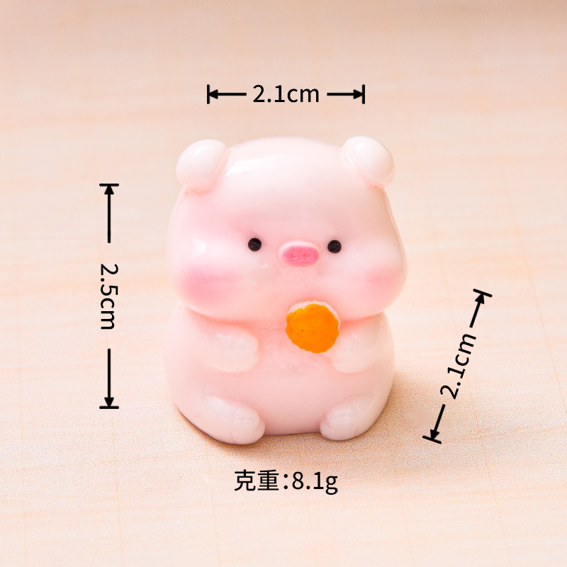マイクロ風景クリエイティブかわいい豚人形装飾品ドールハウス DIY 装飾アクセサリーデスクトップ装飾品卸売|undefined