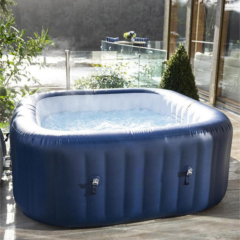 Directo de fábrica inflable jacuzzi calefacción transfronteriza masaje piscina casa SPA ola burbuja cuadrado baño caliente
