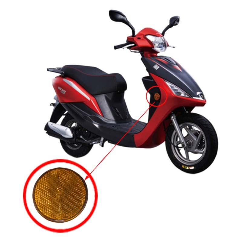 Coche de la motocicleta del Vehículo Eléctrico redondo reflector reflectante logo reflector pegatina reflectante