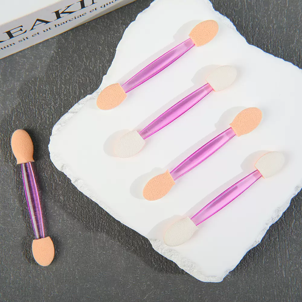 小号眼影棒迷你双头乳胶海棉眼影刷一抹成型美甲刷美妆用具批发