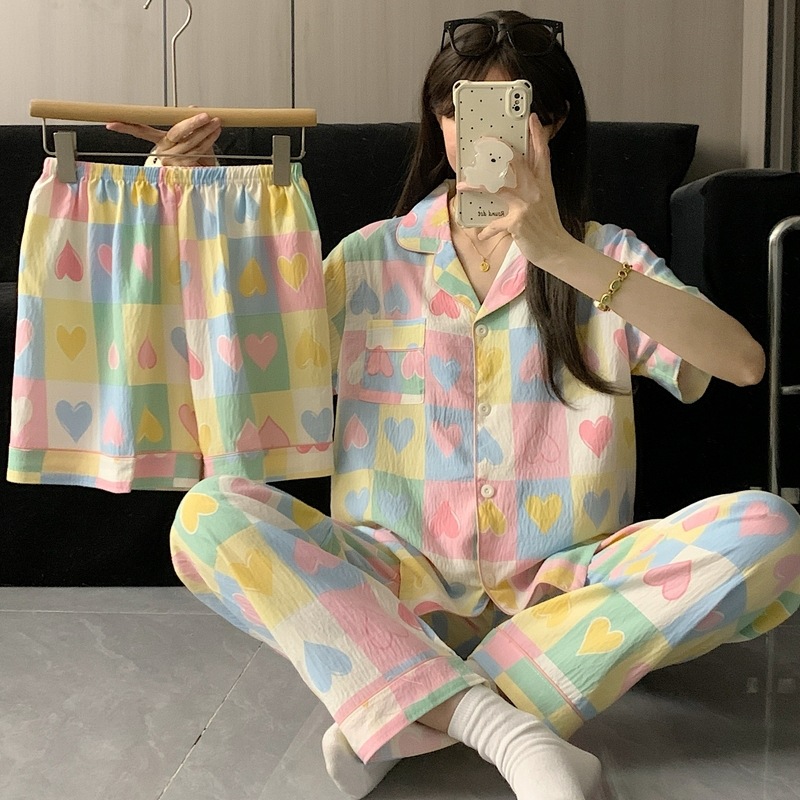 メーカー在庫あり 胸パッド付き 大きいサイズ パジャマ レディース 夏 日本製 クレヨンしんちゃん かわいい ダイナミックスーパーマン スリーピーススーツ