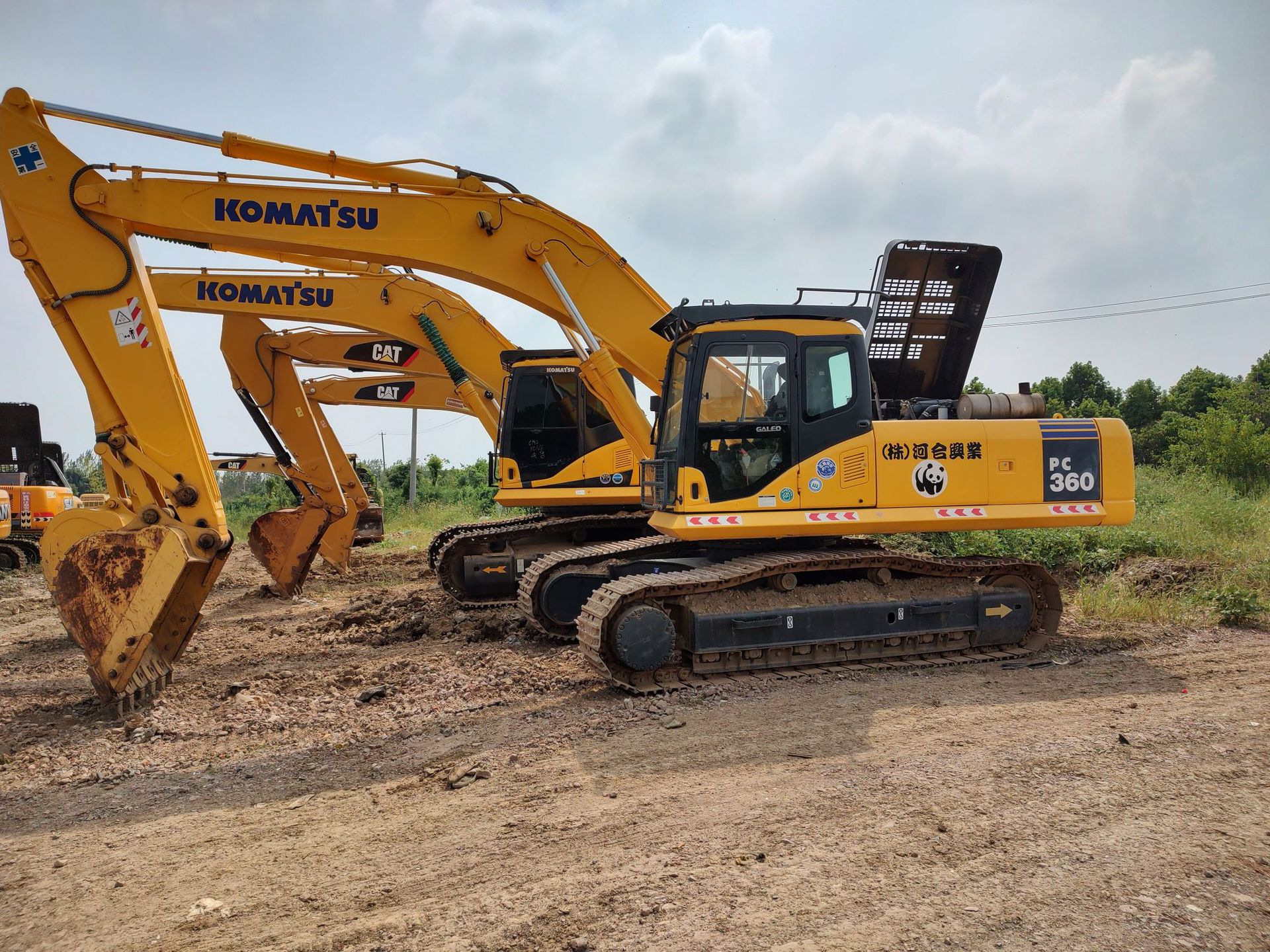 Exportación de segunda mano de comercio doméstico y extranjero PC450 Excavadora 360 Excavadora 40