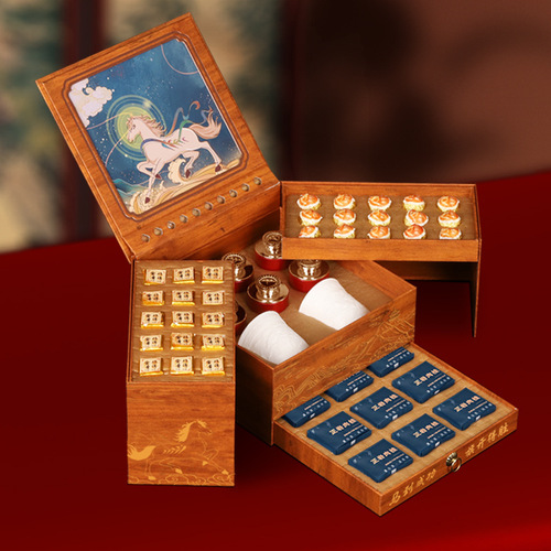 Golden Beauty Tea Small Jar Red Tea Gift Box, Suitable for Wholesale, Big Red Tea, Tie Guan Yin Tea Set, Gift Tea, Handover Gift